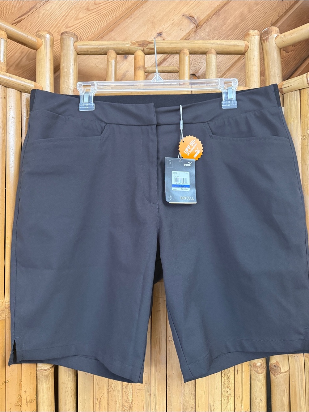 Puma Women's Black Athletic Bermuda Shorts Size XL.  NWT